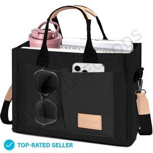 Brand New GASSDA Tote Bag Black Canvas Crossbody